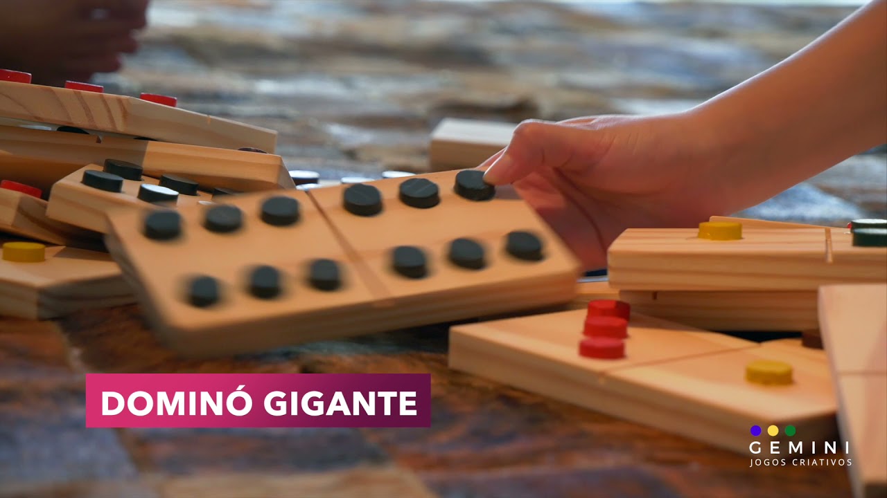 Dominó Gigante - Gemini Jogos Criativos - Brinquedos Educativos e  Pedagógicos - Gemini Jogos Criativos