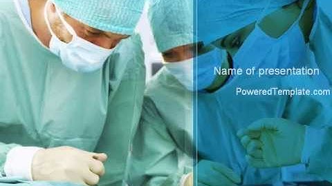 Surgery Internship PowerPoint Template by PoweredTemplate.com