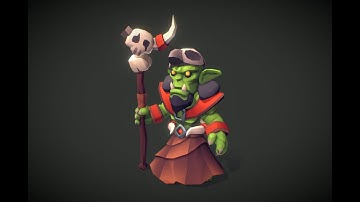 Orc Shaman Preparation - 3d Modeling Timelapse