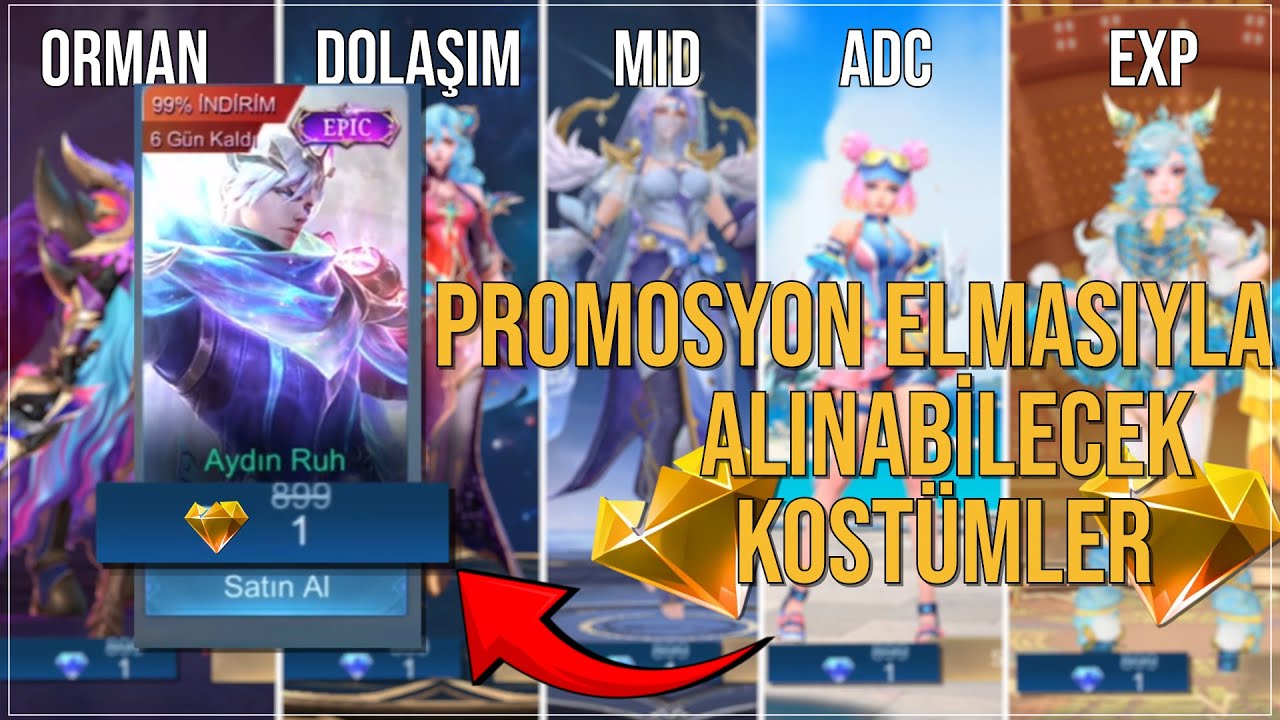 Mobile Legends | PROMOSYON ELMASIYLA ALINABİLECEK KOSTÜMLER TÜM ROLLER İÇİN !