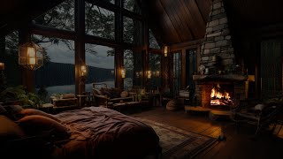 Rainy Night Sleep Therapy: Serene Thunderstorm & Fireplace Ambience - Rain Sounds for Deep Sleep