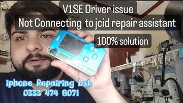 jcid v1se not connecting to pc or jcid repair assistant  driver corrupt issue solution
