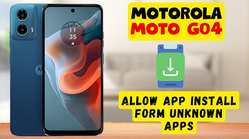 Motorola Moto G04 Allow app install form unknown apps || How to give permission for app installation