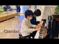 【渋谷マークシティ】そうちゃんと即興でチャルダッシュを連弾しました【ストリートピアノ】