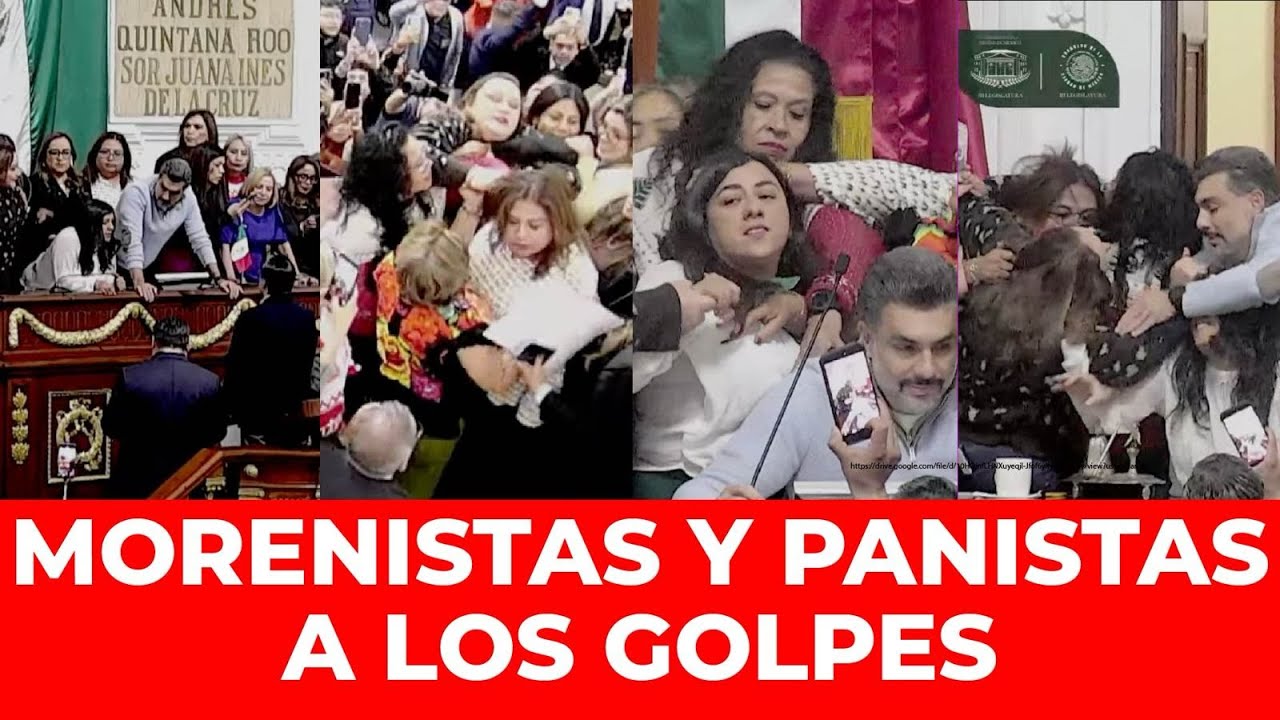 ¡PELEA COMPLETA! Diputadas de Morena atacan a Diputadas del PAN en el ...