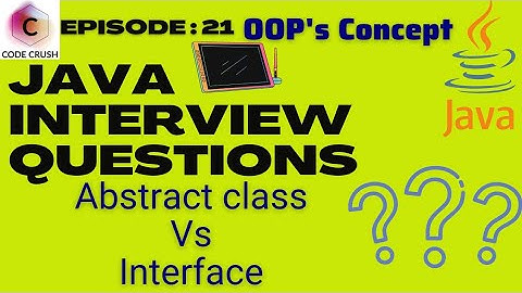 Java Interview Question| Difference between Abstract Class And Interface|Abstract Class vs Interface