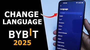How to Change Bybit App language 2025 (Android & iOS)