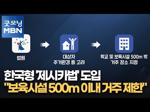 한국형 '제시카법' 도입…"보육시설 500m 이내 거주 제한" [굿모닝 MBN]