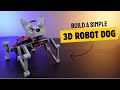 Build a simple 3d dog robot and control it