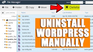 [🔴LIVE] How to uninstall WordPress manually?