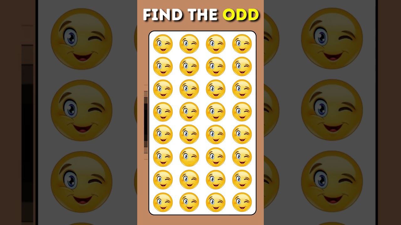 🔥 Can You Find the Odd Emoji Out? 😎 | Emoji Quiz Challenge