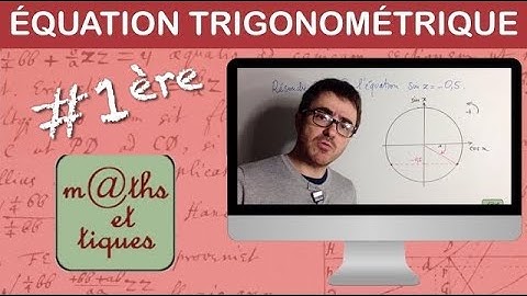Solve a trigonometric equation (2) - First