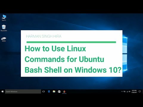 How to Use Linux Commands for Ubuntu Bash Shell on Windows 10?