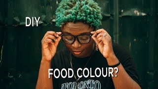 HOW TO DYE YOUR HAIR WITH FOOD COLOR | JuujuGH ( DIY Teal)