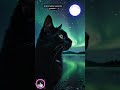 A silver glow upon the ground... #cats #blackcat #aurora #gatospretos #cat #gatos #catvideo