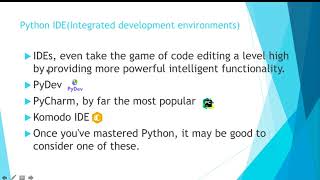 Python editors and IDEs