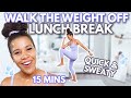 Fast walking in 15 minutes  lunch break workout  growwithjo