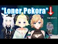 Holomems react to pekora being a lonerhololiveusada pekora