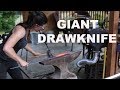 Forging a Giant Drawknife for April Wilkerson