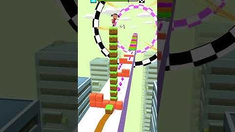 Cube Surfer!!📦🧊🍔 New Update Android, iOS Gameplay #shorts