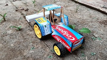 how to make colgate tractor at home diy toy with cultivator