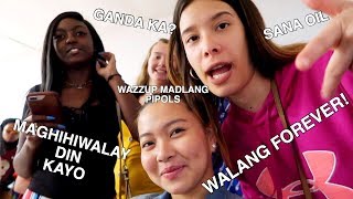 AMERICANS TRY SPEAKING FAMOUS FILIPINO LINES! (NABULOL SILA IH) | Michaella Anne
