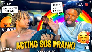 ACTING “SUS” To See My Friends Reaction 🤣