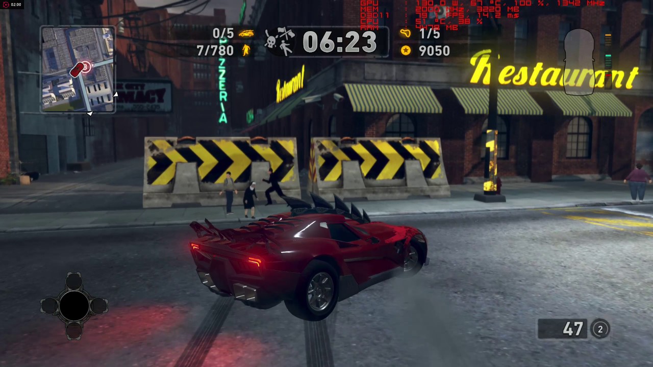 CARMAGEDDON: MAX DAMAGE... performance test.. 1440p HIGH (MIXTURE) SETTINGS