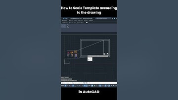 How to Scale Template to Match Your Drawing in AutoCAD #autocad #shorts