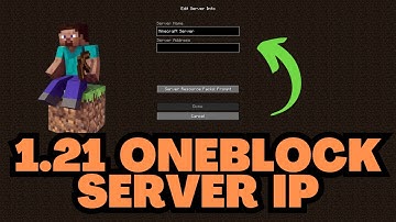 Minecraft 1.21 OneBlock Server IP Address