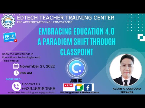 EMBRACING EDUCATION 4.0: A PARADIGM SHIFT THROUGH CLASSPOINT