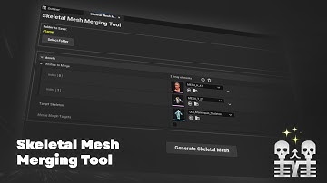 Skeletal Mesh Merging Tool plugin for UE5 - Merging modular characters and Morph Targets