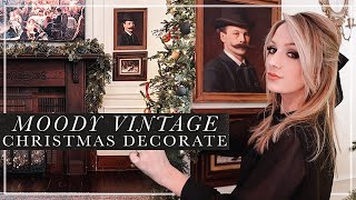 My Moody Vintage Christmas \/\/ Old Home Christmas Decorate with Me