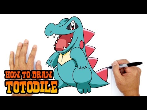 How to Draw Pokemon | Totodile