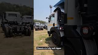 chassis v/s fully built tata truck