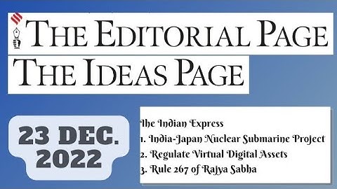 23rd December 2022 | Gargi Classes The Indian Express Editorials & Idea Analysis | By R.K. Lata