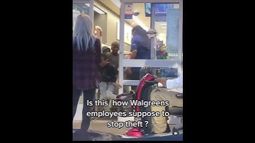 They ran out the store after stealing at Walgreens😂#shorts #stealing #walgreens