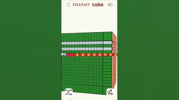 Checkerboard😮😲😱 pattern in 17x17 cube