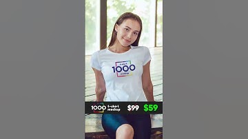 Thumbnail of Discount on 1000 t-shirt templates. Link in channel description. #mockup #psd #photoshop #tshirt
