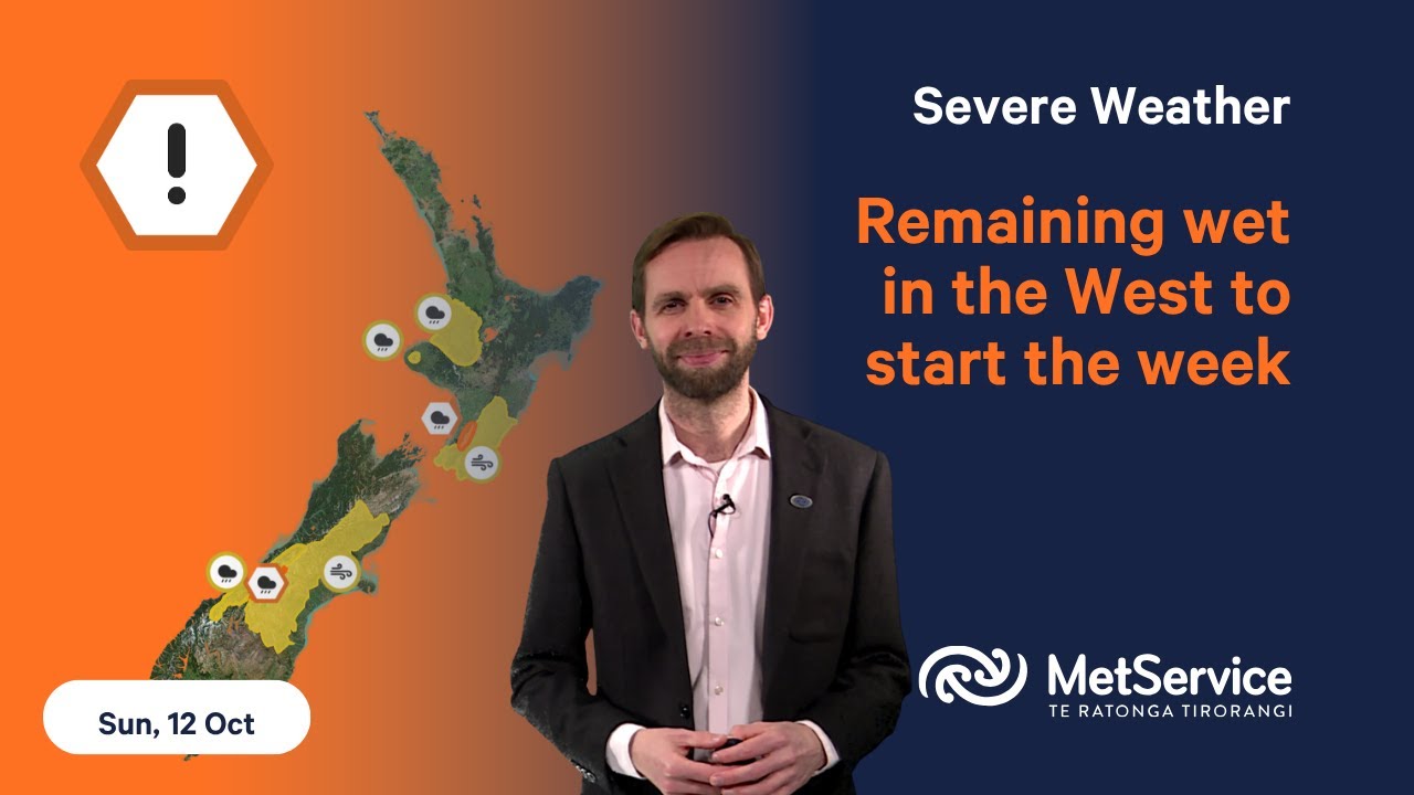 NZ Severe Weather Update - Sunday 12th October 2025 - YouTube