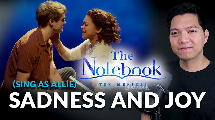 Sadness And Joy (Young Noah Part Only - Karaoke) - The Notebook