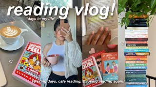 VLOG💭: simple days in my life, getting through my tbr, cafe reading, & new book recommendations!