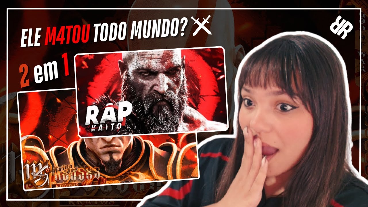 2 EM 1 | Kratos (God of War) Fantasma de Esparta | Kaito Ruína Dos Deuses | M4rkim | REACT RAPHUMI