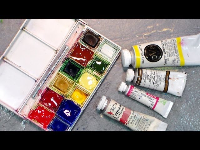 LizLand: How to Fill Empty Half Pans with Daniel Smith Tubed Watercolor 