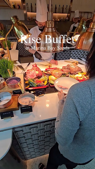 Rise Buffet in Marina Bay Sands #singapore #buffet #seafood #foodie #fyp #shorts #explorepage