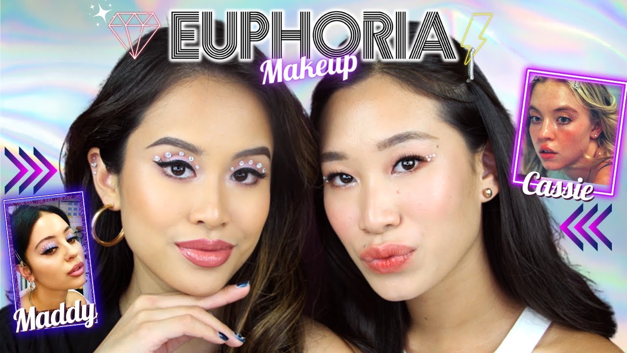 EUPHORIA MAKEUP TUTORIAL! 💜 Maddy & Cassie's Makeup Look 