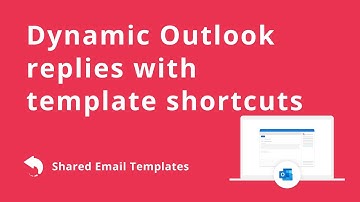 Dynamically build Outlook replies with email template shortcuts