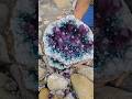 wow OMG 😱 expensive blue Red Ruby qutraz crystal goade #crystals #amethyst #stone #asmr #gemstone