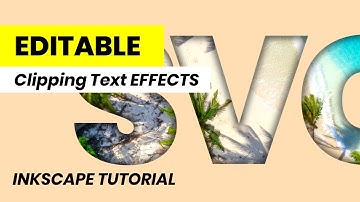 Editable Clipping Text Effect LIKE Paper CutOut with INKSCAPE