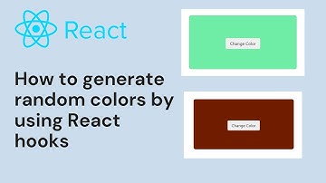 How to generate random colors by using React hooks